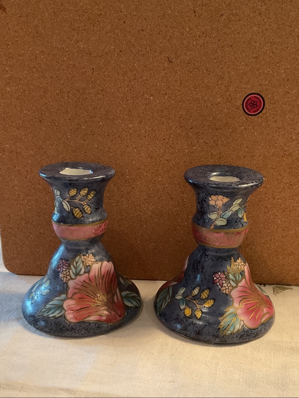 Vintage Porcelain Candlesticks
